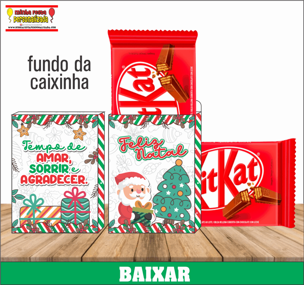 CAIXA KIT KAT DE NATAL MODELO 02 1024x961 - Caixa Kit Kat de Natal Para Imprimir Gr&aacute;tis