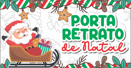 Porta Retrato de Natal Para Imprimir Grátis