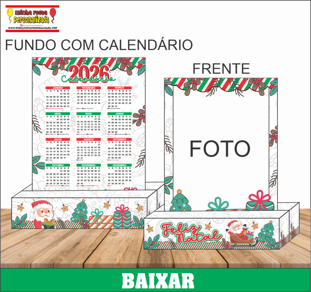 PORTA RETRATO DE NATAL MODELO 02 1024x961 - Porta Retrato de Natal Para Imprimir Gr&aacute;tis