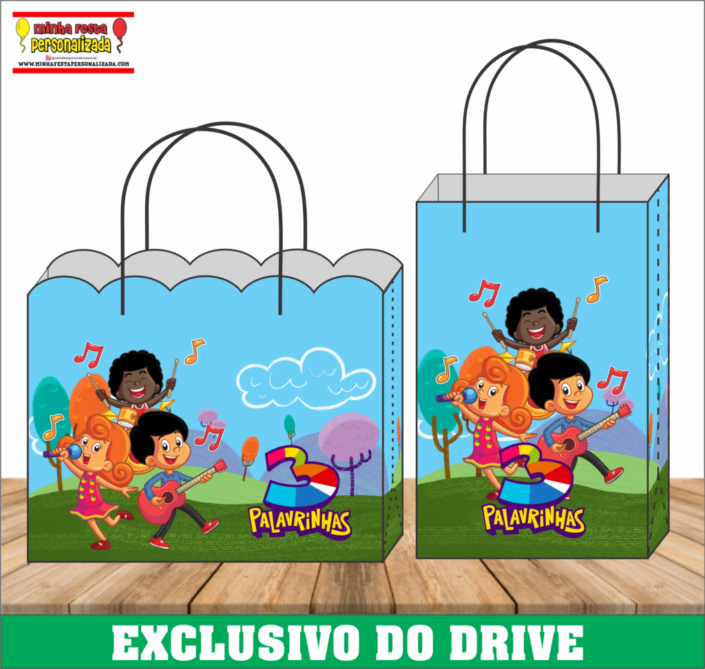 3 PALAVRINHAS 1 1024x973 - Sacolinhas Personalizadas 01 &ndash; Dispon&iacute;vel Apenas no Nosso Drive!