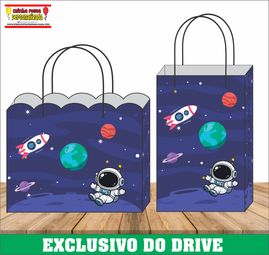 ASTRONAUTA 1 1024x973 - Sacolinhas Personalizadas 01 &ndash; Dispon&iacute;vel Apenas no Nosso Drive!