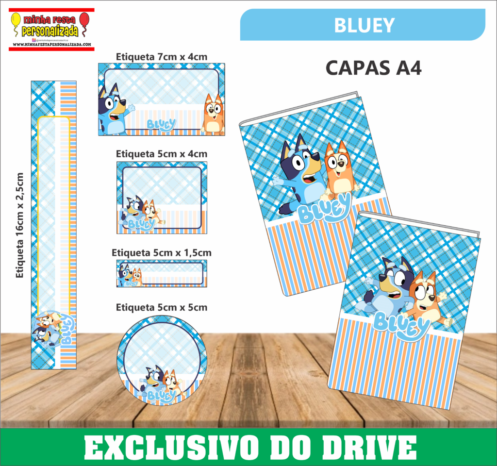 BLUEY 1024x960 - Etiquetas Escolares 01 &ndash; Dispon&iacute;vel Apenas no Nosso Drive!