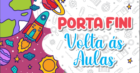 Porta Fini Volta às Aulas Para Imprimir Grátis