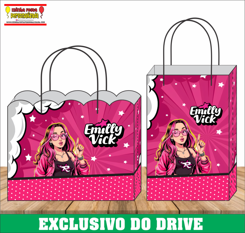 EMILLY VICK 1 1024x973 - Sacolinhas Personalizadas 01 &ndash; Dispon&iacute;vel Apenas no Nosso Drive!