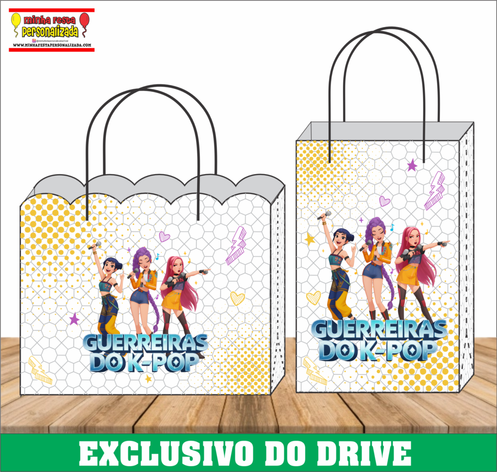 GUERREIRAS K POP 1024x973 - Sacolinhas Personalizadas 01 &ndash; Dispon&iacute;vel Apenas no Nosso Drive!