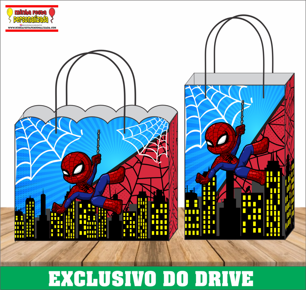 HOMEM ARANHA 1 1024x973 - Sacolinhas Personalizadas 01 &ndash; Dispon&iacute;vel Apenas no Nosso Drive!