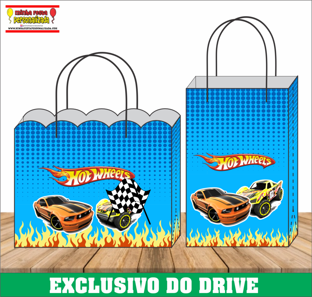 HOTWHEELS 1 1024x973 - Sacolinhas Personalizadas 01 &ndash; Dispon&iacute;vel Apenas no Nosso Drive!