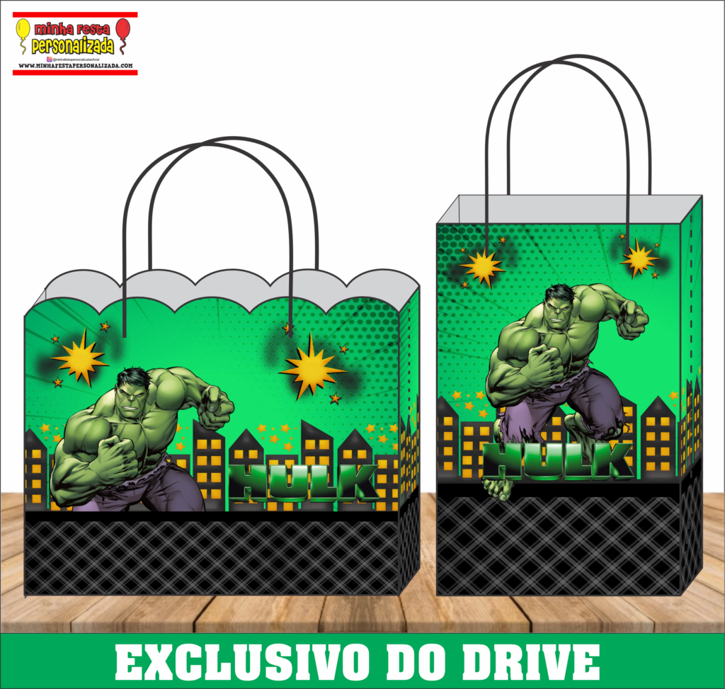 HULK 1 1024x973 - Sacolinhas Personalizadas 01 &ndash; Dispon&iacute;vel Apenas no Nosso Drive!