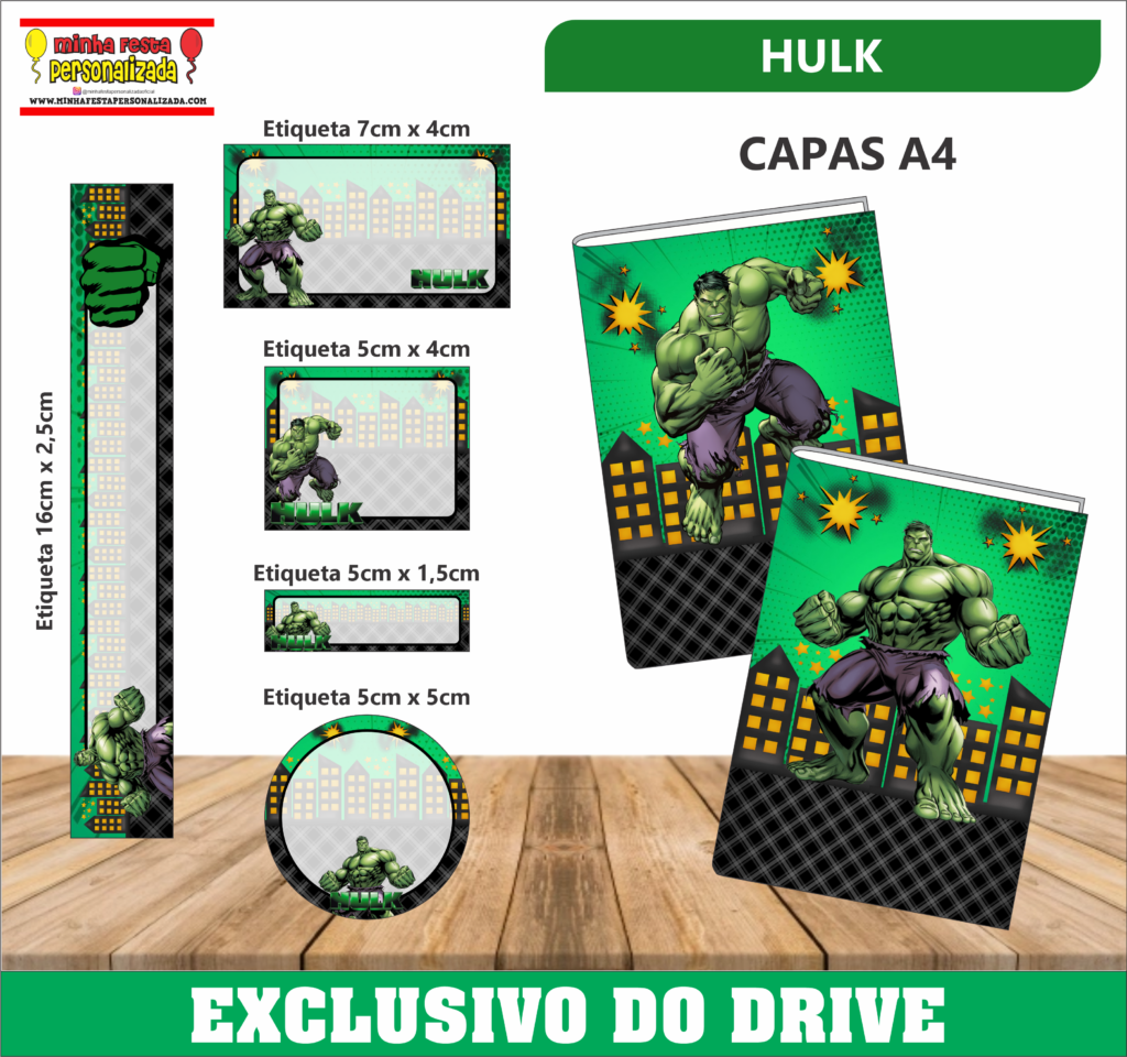 Etiquetas Escolares 01 – Disponível Apenas no Nosso Drive! HULK 1024x960 - Etiquetas Escolares 01 – Disponível Apenas no Nosso Drive!