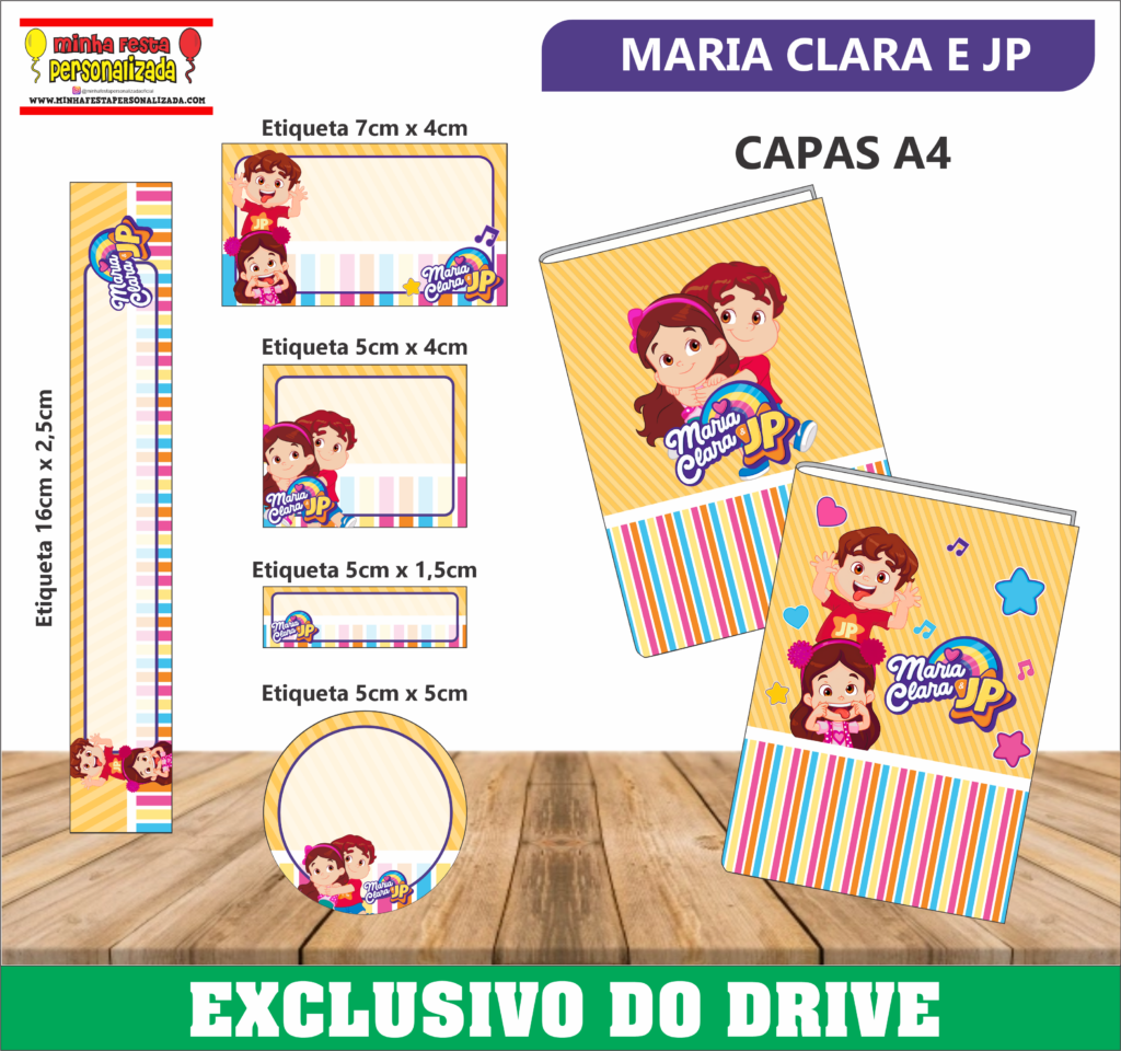 MARIA CLARA E JP 1024x960 - Etiquetas Escolares 01 &ndash; Dispon&iacute;vel Apenas no Nosso Drive!