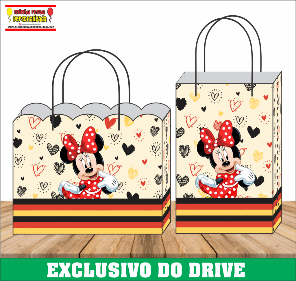 MINNIE 1 1024x973 - Sacolinhas Personalizadas 01 &ndash; Dispon&iacute;vel Apenas no Nosso Drive!