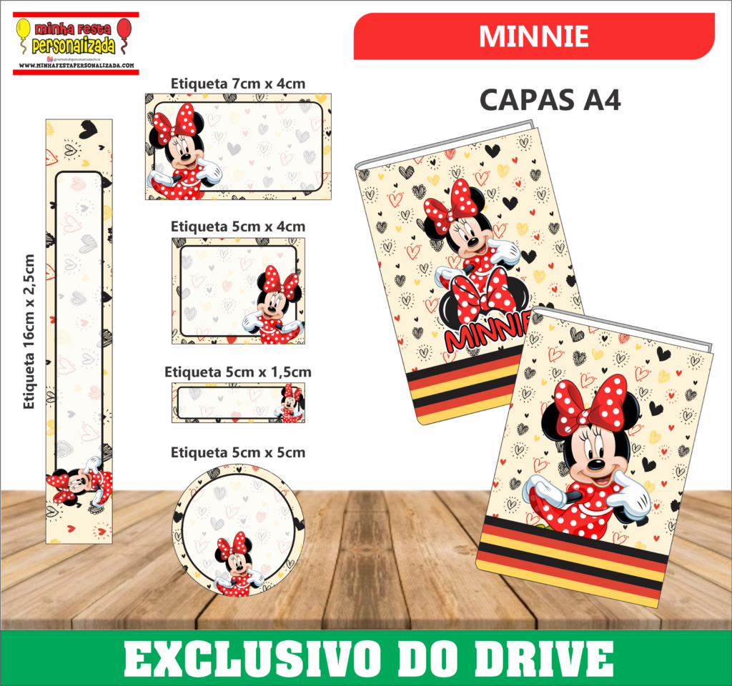 MINNIE 1024x960 - Etiquetas Escolares 01 &ndash; Dispon&iacute;vel Apenas no Nosso Drive!