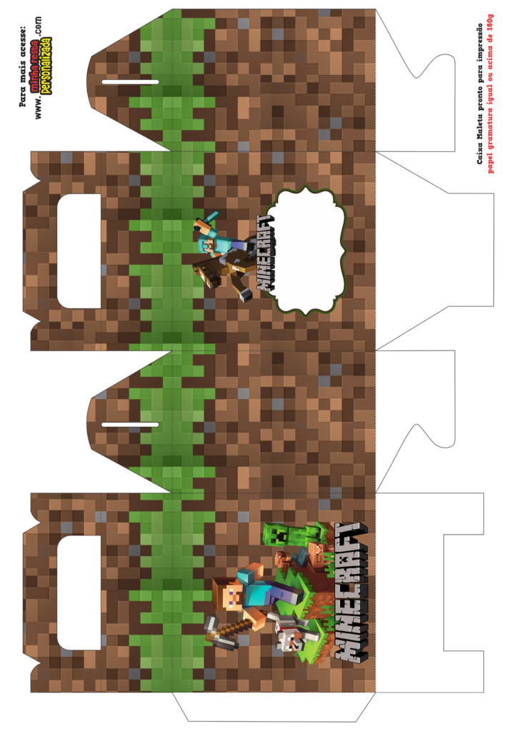 MODELO 01 28 724x1024 - Caixa Maleta Personalizada Minecraft