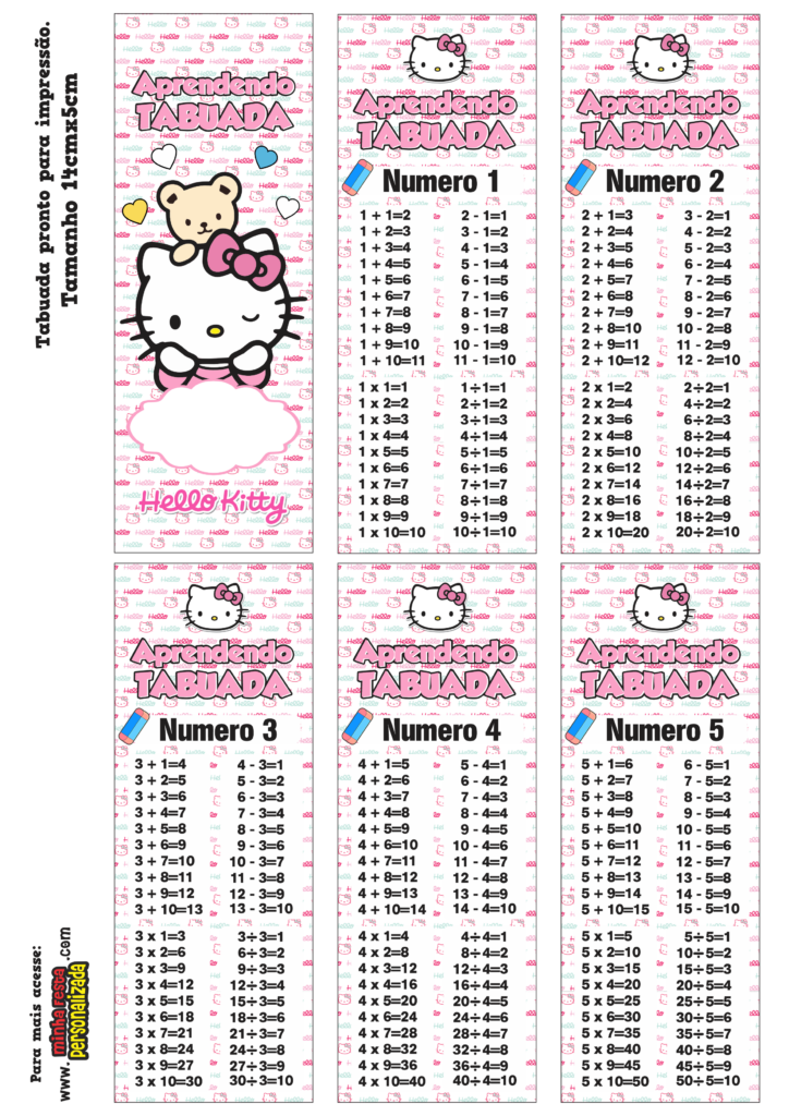 PARTE 01 11 724x1024 - Chaveiro Tabuada Hello Kitty