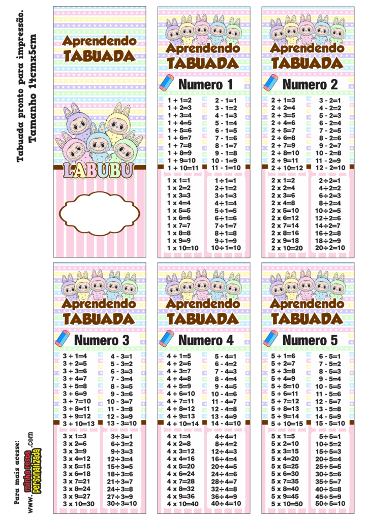 PARTE 01 14 724x1024 - Chaveiro Tabuada Labubu