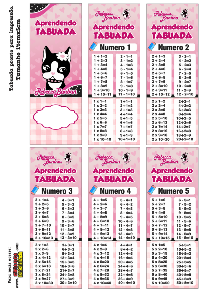 PARTE 01 16 724x1024 - Chaveiro Tabuada Rebecca Bonbon