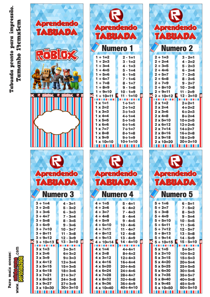 PARTE 01 17 724x1024 - Chaveiro Tabuada Roblox