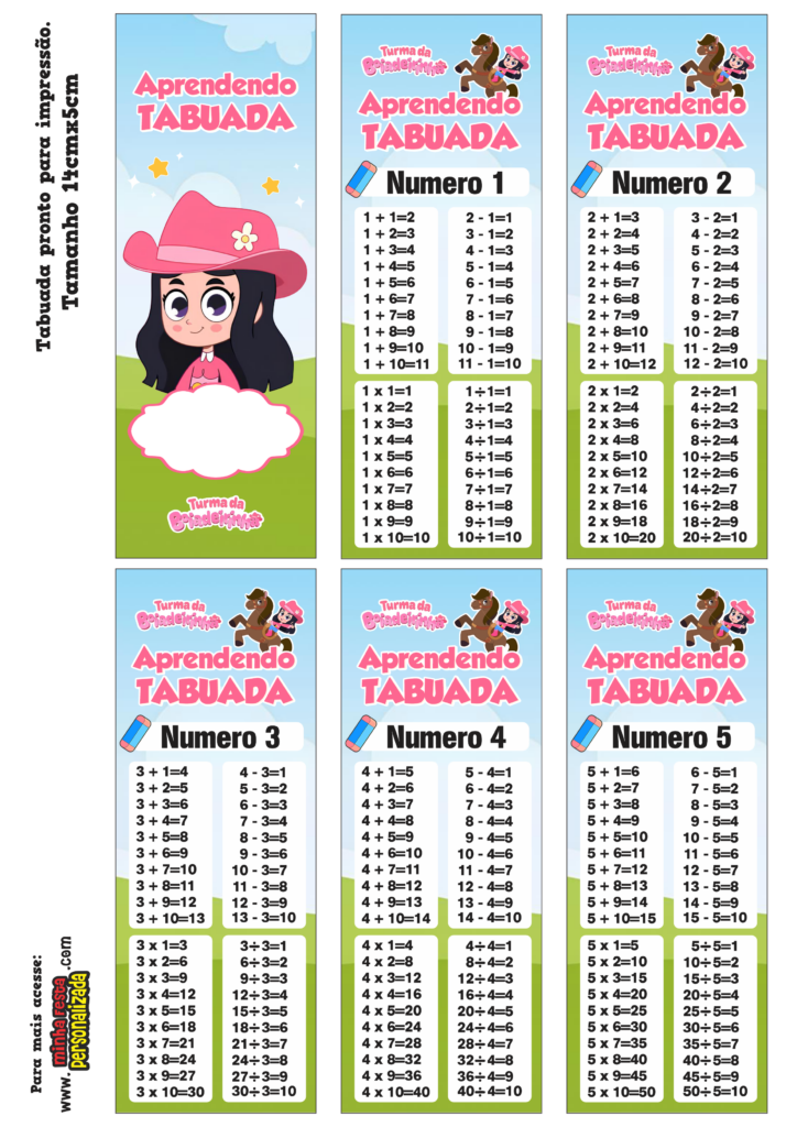 PARTE 01 21 724x1024 - Chaveiro Tabuada Turma da Boiadeirinha