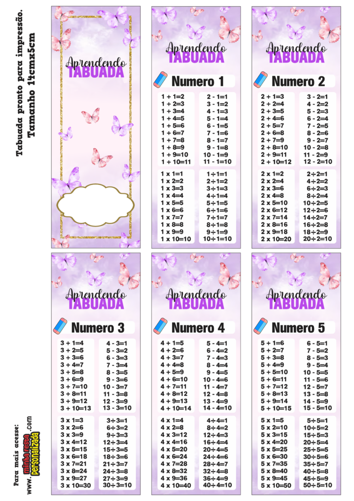 PARTE 01 6 724x1024 - Chaveiro Tabuada Borboletas
