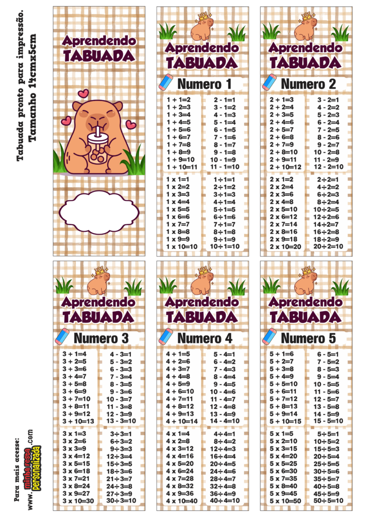 PARTE 01 8 724x1024 - Chaveiro Tabuada Capivara