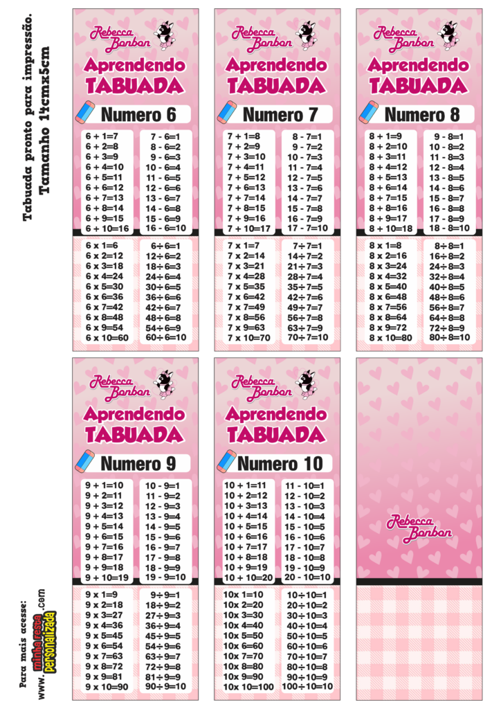 PARTE 02 16 724x1024 - Chaveiro Tabuada Rebecca Bonbon