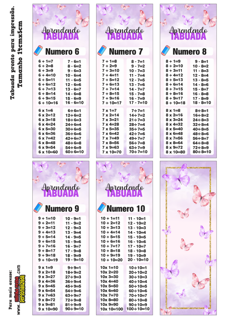 PARTE 02 6 724x1024 - Chaveiro Tabuada Borboletas