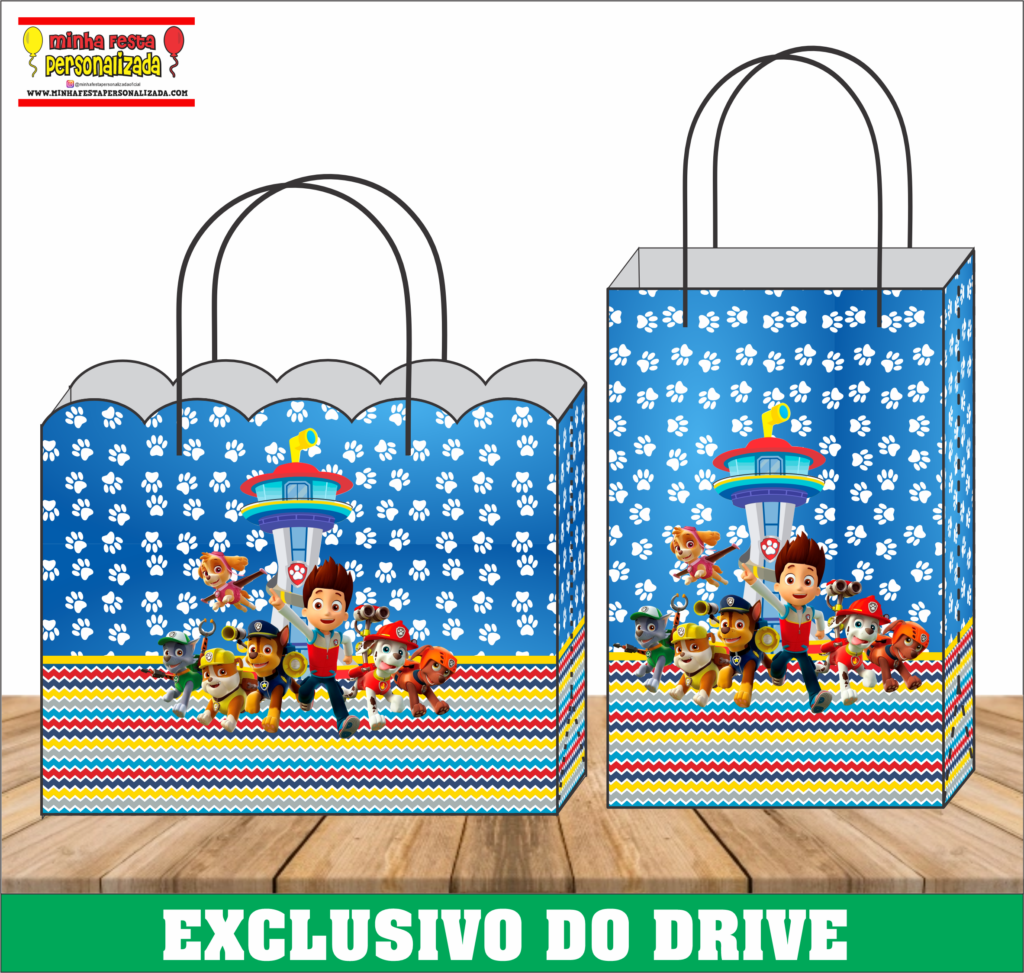 PATRULHA CANINA 1 1024x973 - Sacolinhas Personalizadas 01 &ndash; Dispon&iacute;vel Apenas no Nosso Drive!