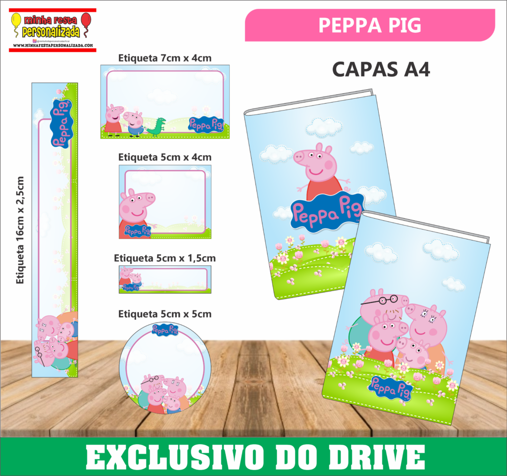 Etiquetas Escolares 01 – Disponível Apenas no Nosso Drive! PEPPA PIG 1 1024x960 - Etiquetas Escolares 01 – Disponível Apenas no Nosso Drive!