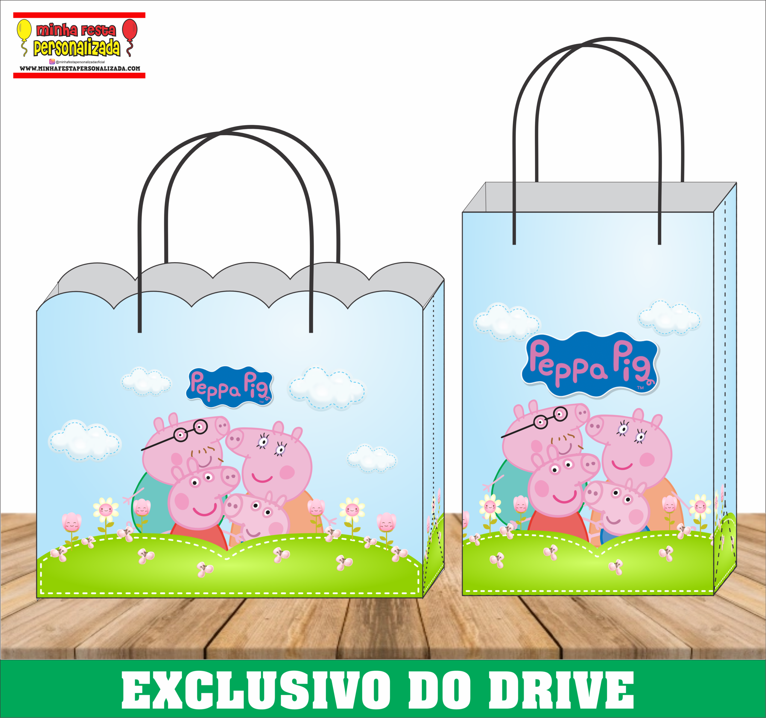 PEPPA PIG scaled - Sacolinhas Personalizadas 01 &ndash; Dispon&iacute;vel Apenas no Nosso Drive!