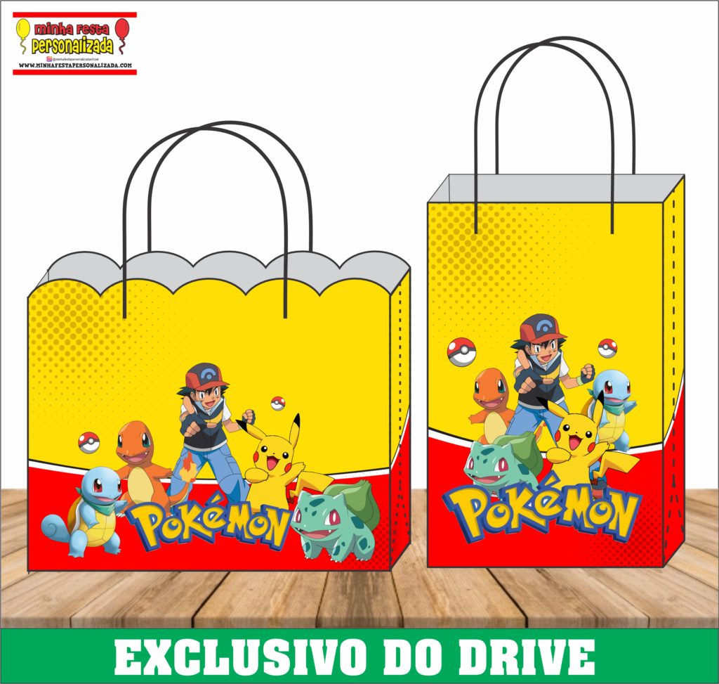 POKEMON 1024x973 - Sacolinhas Personalizadas 01 &ndash; Dispon&iacute;vel Apenas no Nosso Drive!