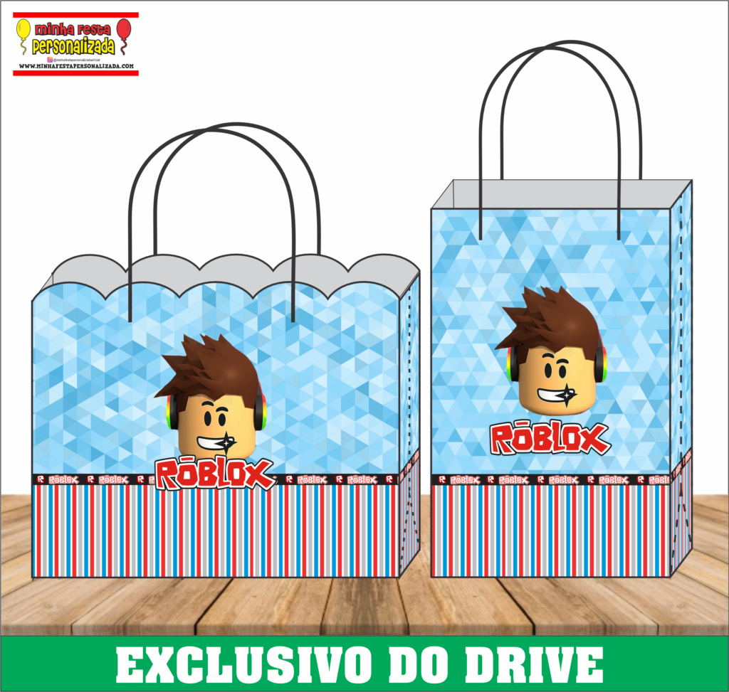 ROBLOX 1 1024x973 - Sacolinhas Personalizadas 01 &ndash; Dispon&iacute;vel Apenas no Nosso Drive!