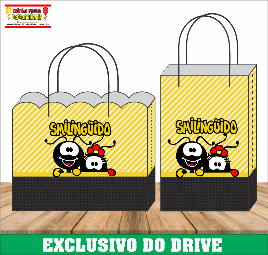SMILINGUIDO 1 1024x973 - Sacolinhas Personalizadas 01 &ndash; Dispon&iacute;vel Apenas no Nosso Drive!