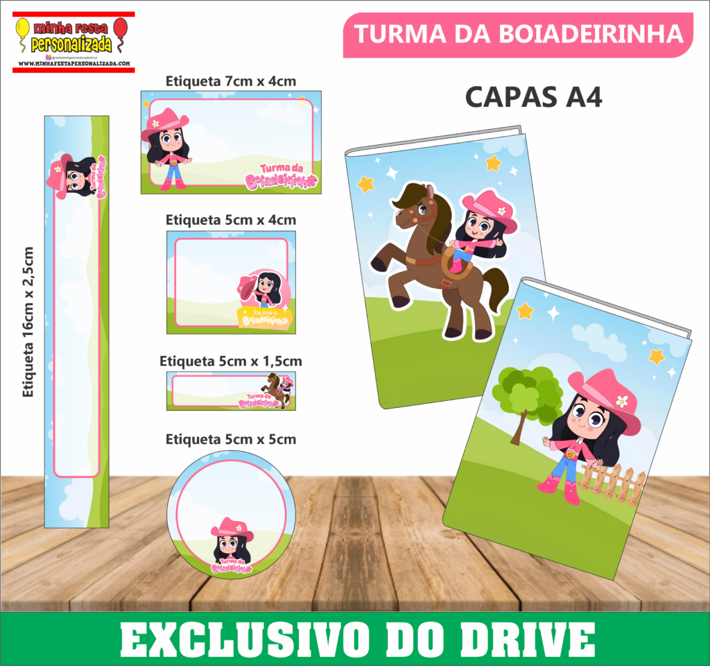 TURMA DA BOIADEIRINHA 1024x960 - Etiquetas Escolares 01 &ndash; Dispon&iacute;vel Apenas no Nosso Drive!
