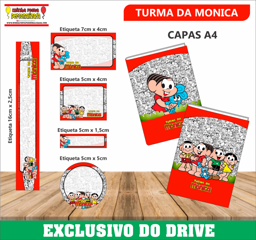 Etiquetas Escolares 01 – Disponível Apenas no Nosso Drive! TURMA DA MONICA 1 1024x960 - Etiquetas Escolares 01 – Disponível Apenas no Nosso Drive!