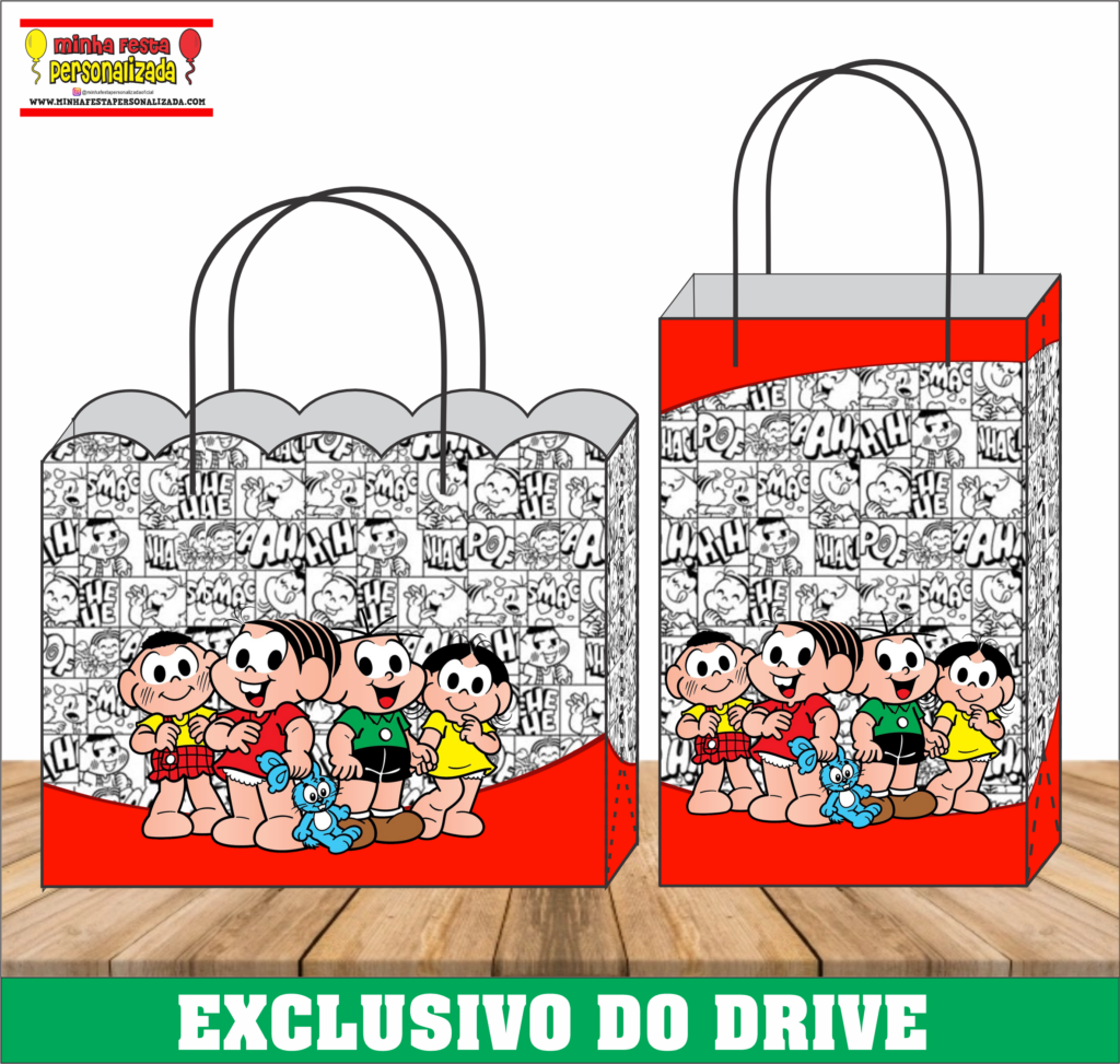 TURMA DA MONICA 1024x973 - Sacolinhas Personalizadas 01 &ndash; Dispon&iacute;vel Apenas no Nosso Drive!