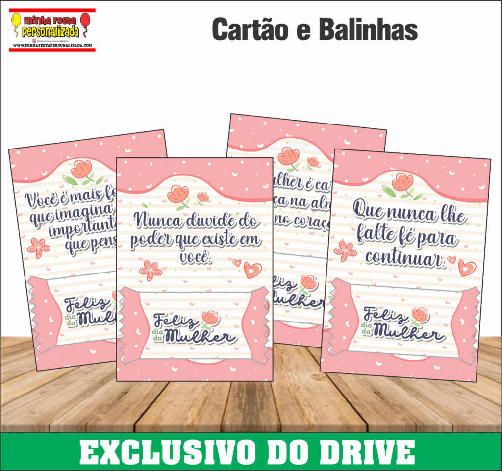 CARDS E BALINHAS 1024x961 - Dia das Mulheres 02 &ndash; Dispon&iacute;vel Apenas no Nosso Drive!