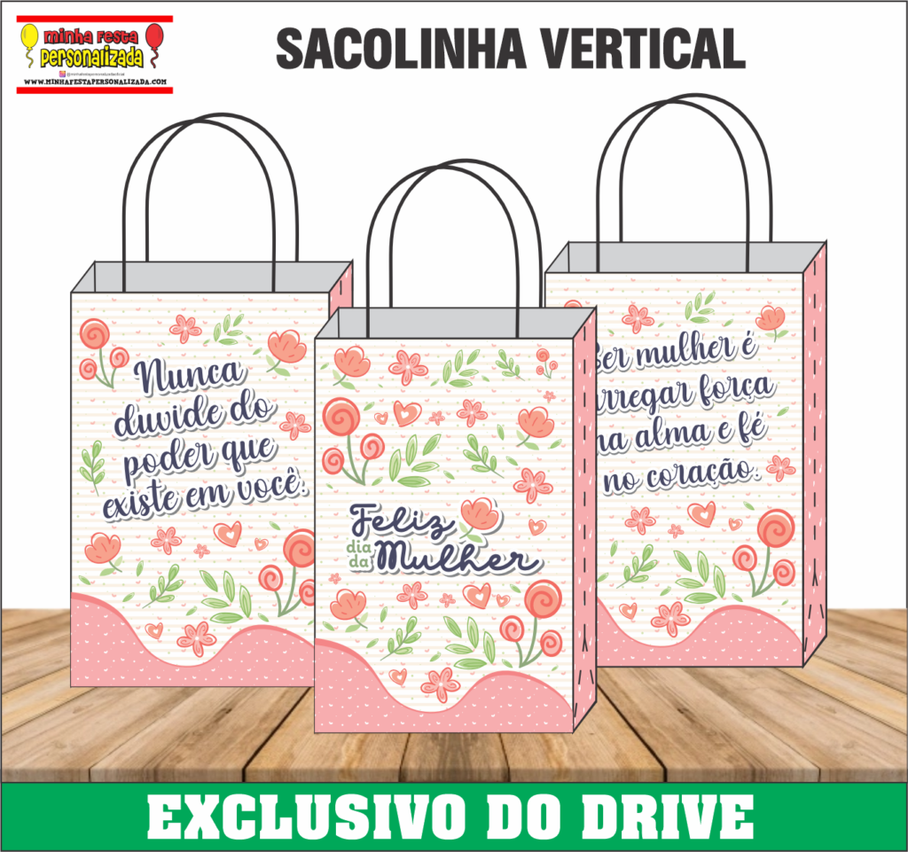 SACOLA PERSONALIZADA 02 1024x961 - Dia das Mulheres 02 &ndash; Dispon&iacute;vel Apenas no Nosso Drive!