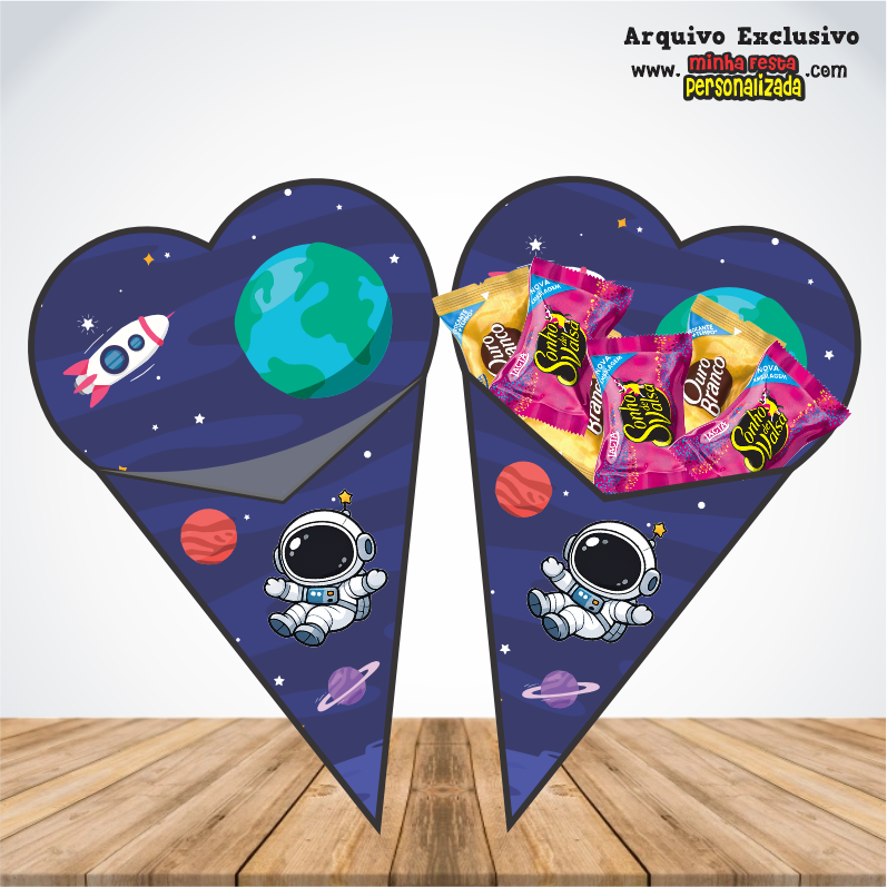 ASTRONAUTA - Cones Personalizados Para Imprimir