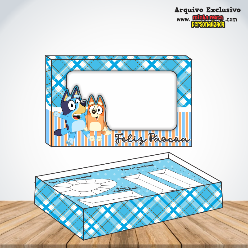 BLUEY - Caixa Mini Confeiteiro Prontas Para Imprimir