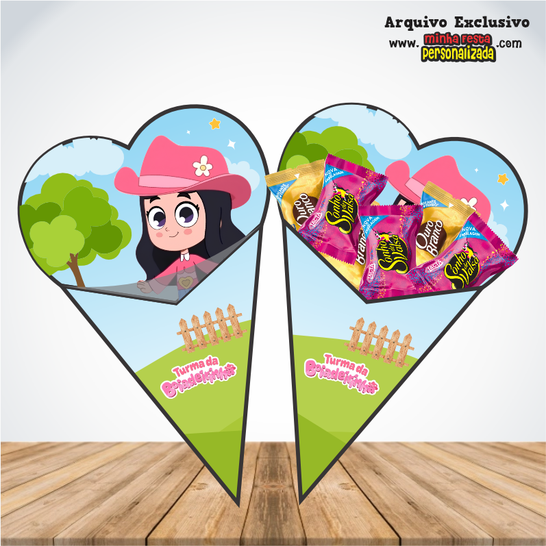 BOIADEIRINHA 1 - Cones Personalizados Para Imprimir