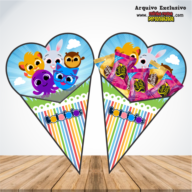 BOLOFOFOS - Cones Personalizados Para Imprimir