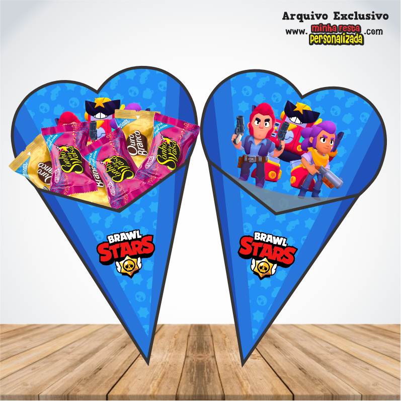 BRAWL STARS - Cones Personalizados Para Imprimir