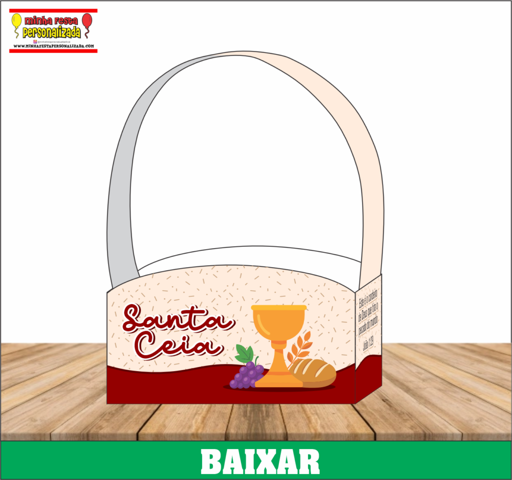 CAIXA CESTA SANTA CEIA 01 1024x961 - Caixa Cesta Santa Ceia Para Imprimir Gratuito