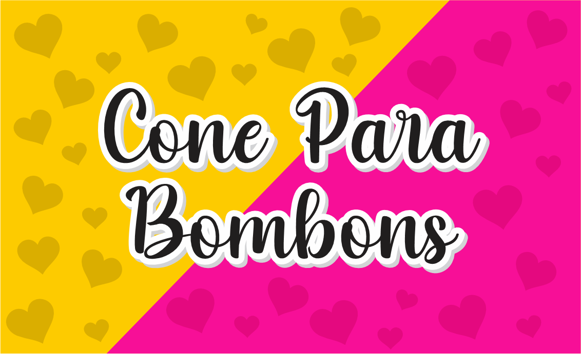 CAPA CONE PARA BOMBOM - Cone Para Bombons Para Imprimir Gratuito