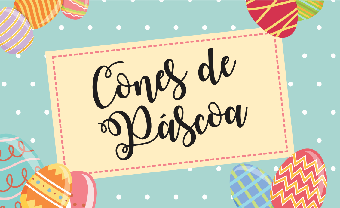 CAPA CONES COELHO DA PASCOA - Cone Coelho da Páscoa Para Imprimir Gratuito