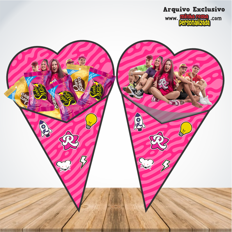 DOS ROSAS 1 - Cones Personalizados Para Imprimir