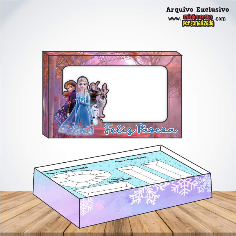 FROZEN - Caixa Mini Confeiteiro Prontas Para Imprimir