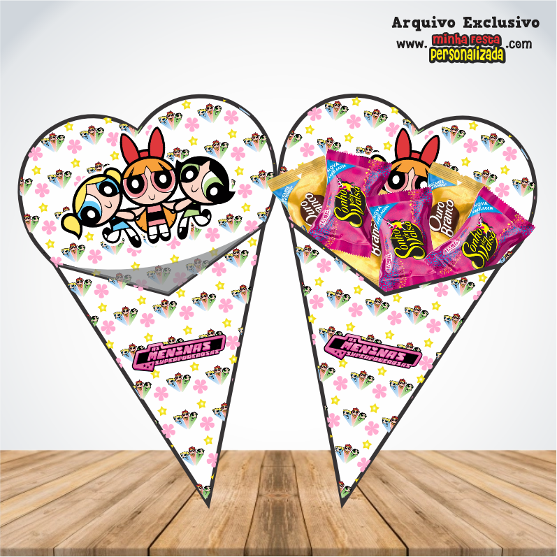 MENINAS SUPER PODEROSAS - Cones Personalizados Para Imprimir