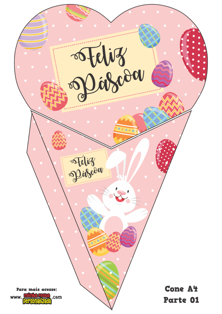 MODELO 01 PARTE 01 724x1024 - Cone Coelho da P&aacute;scoa Modelo 01 Gratuito
