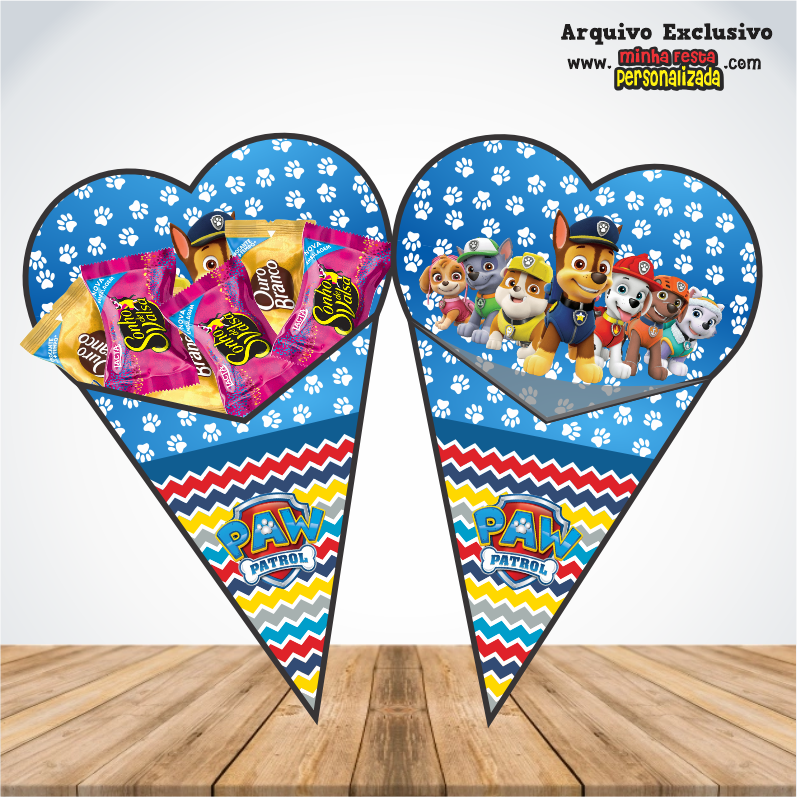 PATRULHA CANINA 1 - Cones Personalizados Para Imprimir